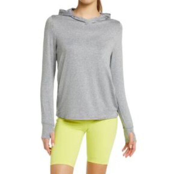 Zella Restore Soft Anna Pullover Hoodie Long Sleeve Heather Grey Size XSmall - Picture 10 of 10